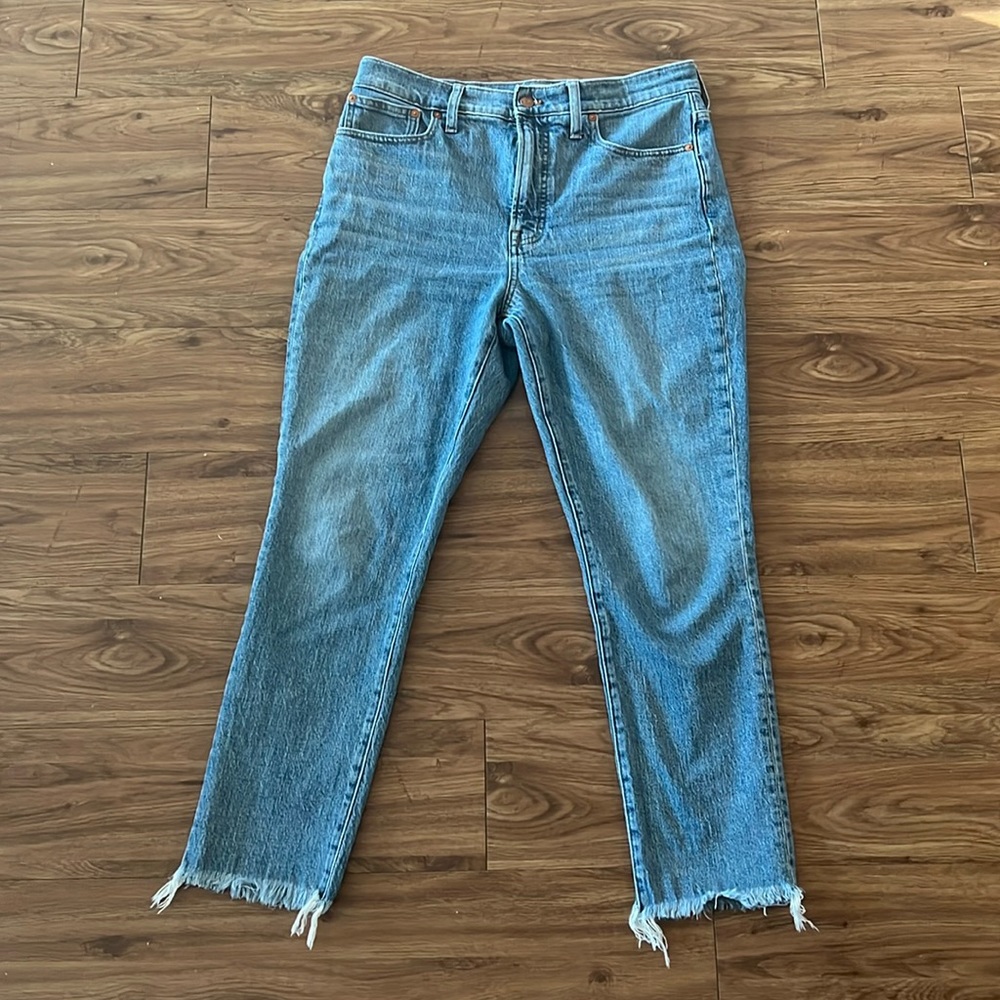 Madewell Perfect Vintage jean w/ raw hem size 29